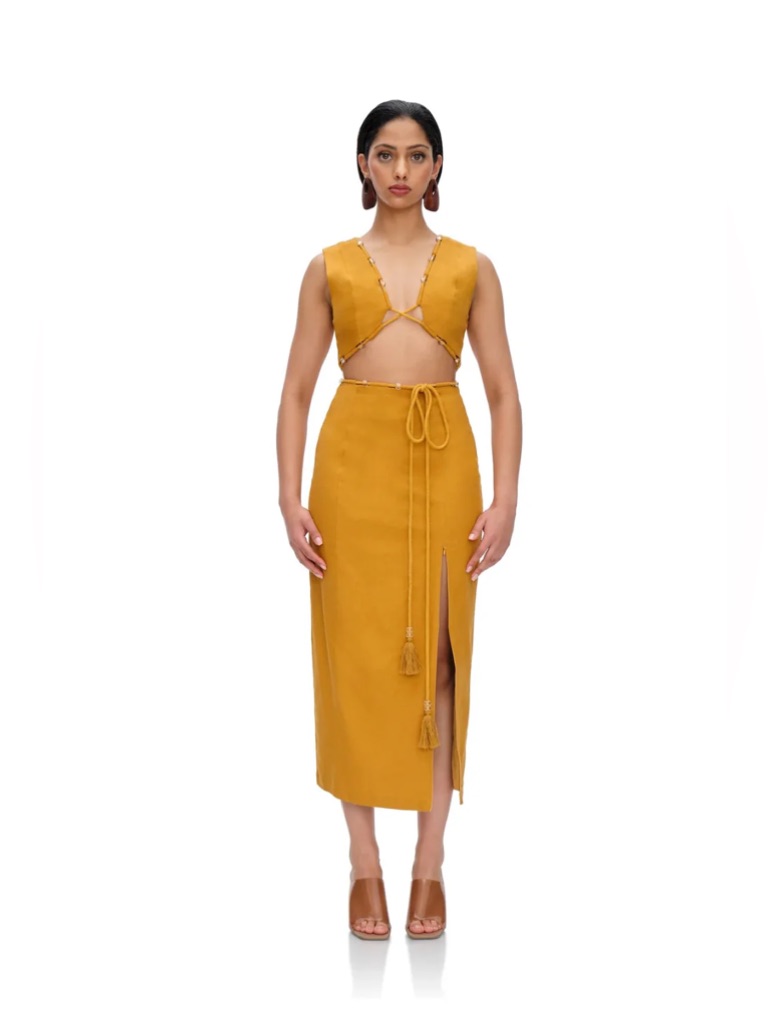 Andrea Iyamah Vela Cut Out Midi Dress Nwt Various Sizes